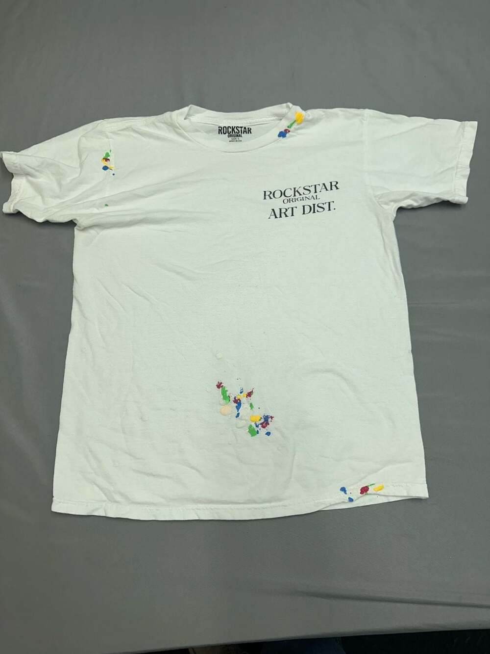 Rockstar Original Art Dist. Paint Splatter Graphic T-Shirt